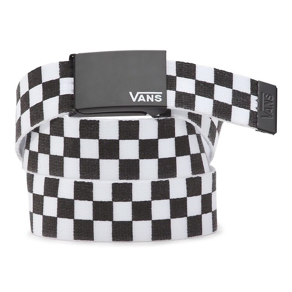 vans belt checkered